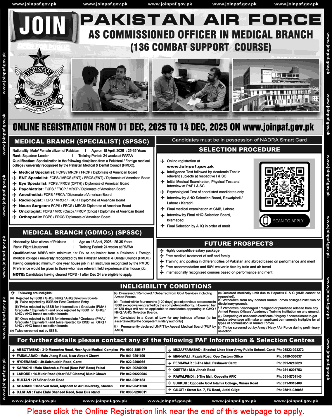  Join Pakistan Air Force Medical Branch Jobs 2025