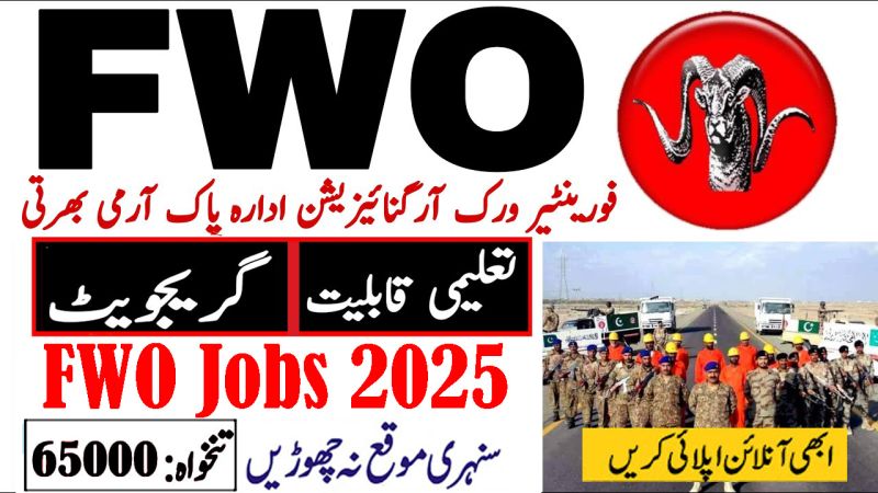 FWO Jobs 2025 – Latest Frontier Works Organization Vacancies