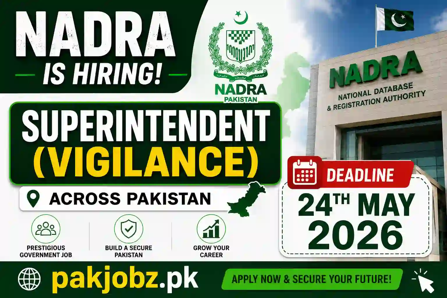 NADRA Jobs 2026 Social Image
