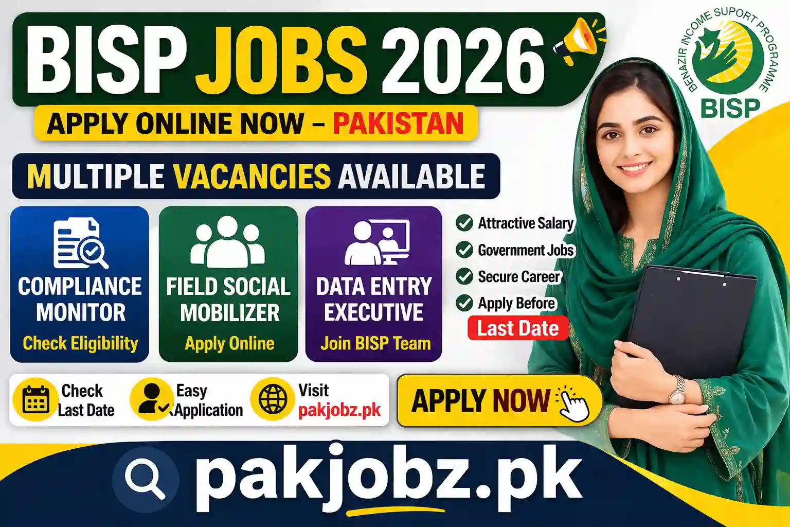BISP Jobs 2026 Apply Online