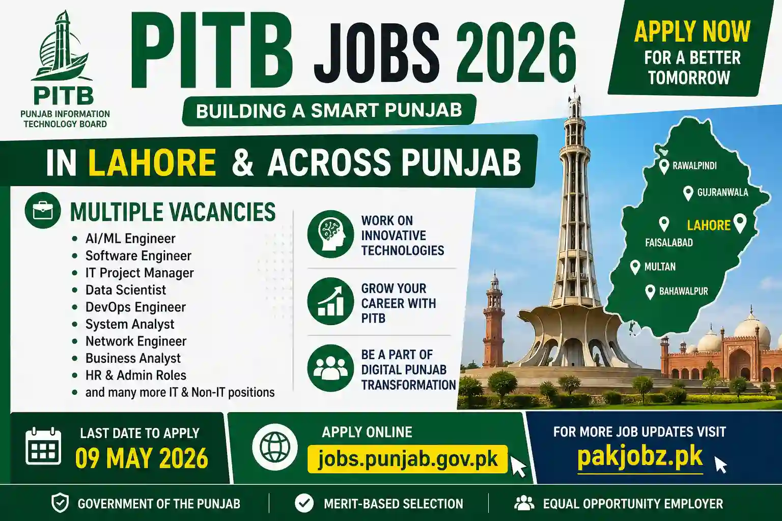 PITB Jobs 2026 Apply Online