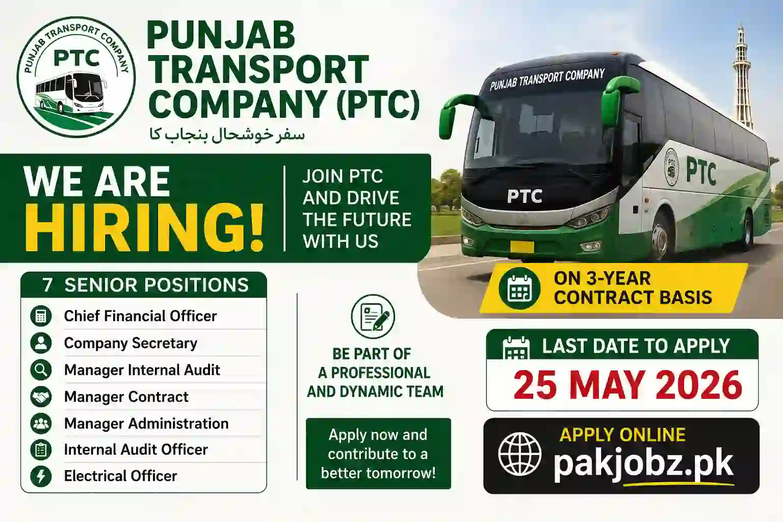 Punjab Transport Company Jobs 2026