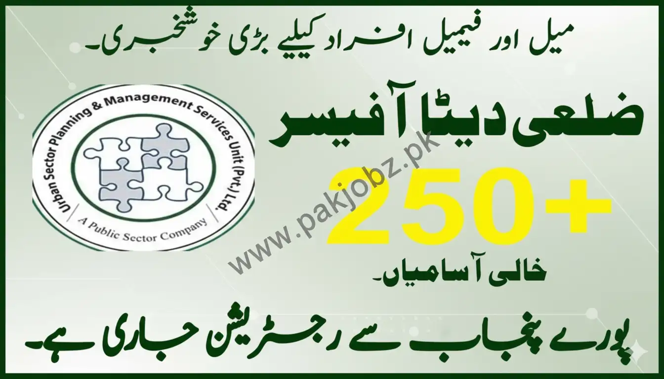 District Data Officer Jobs 2025 | Apply Online | The Urban Unit Punjab
