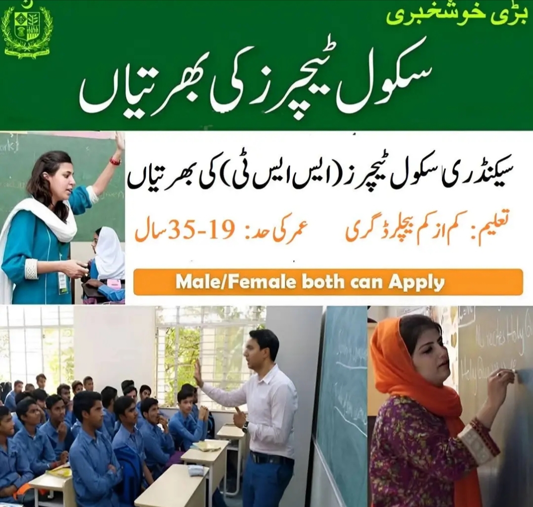 Secondary School Teachers SST Jobs 2025 Online Apply