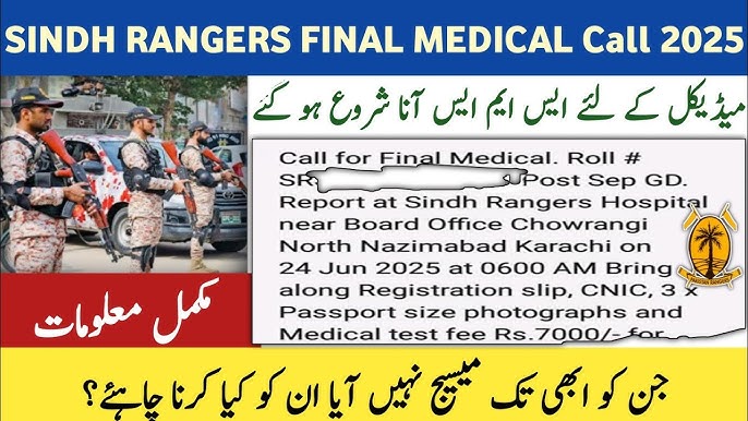 Latest Pakistan Rangers Medical Posts Karachi 2025