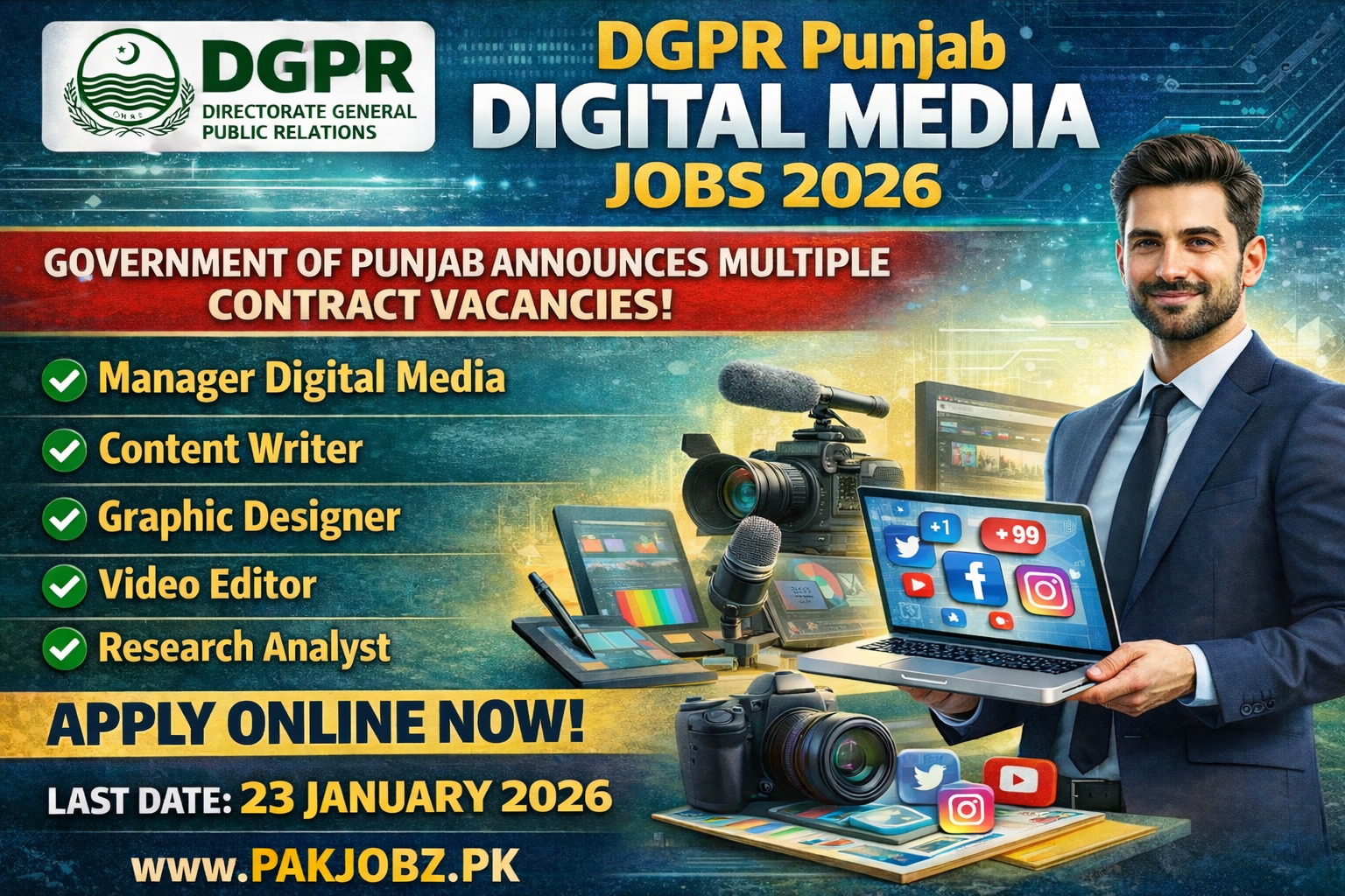 DGPR Punjab Digital Media Jobs 2026