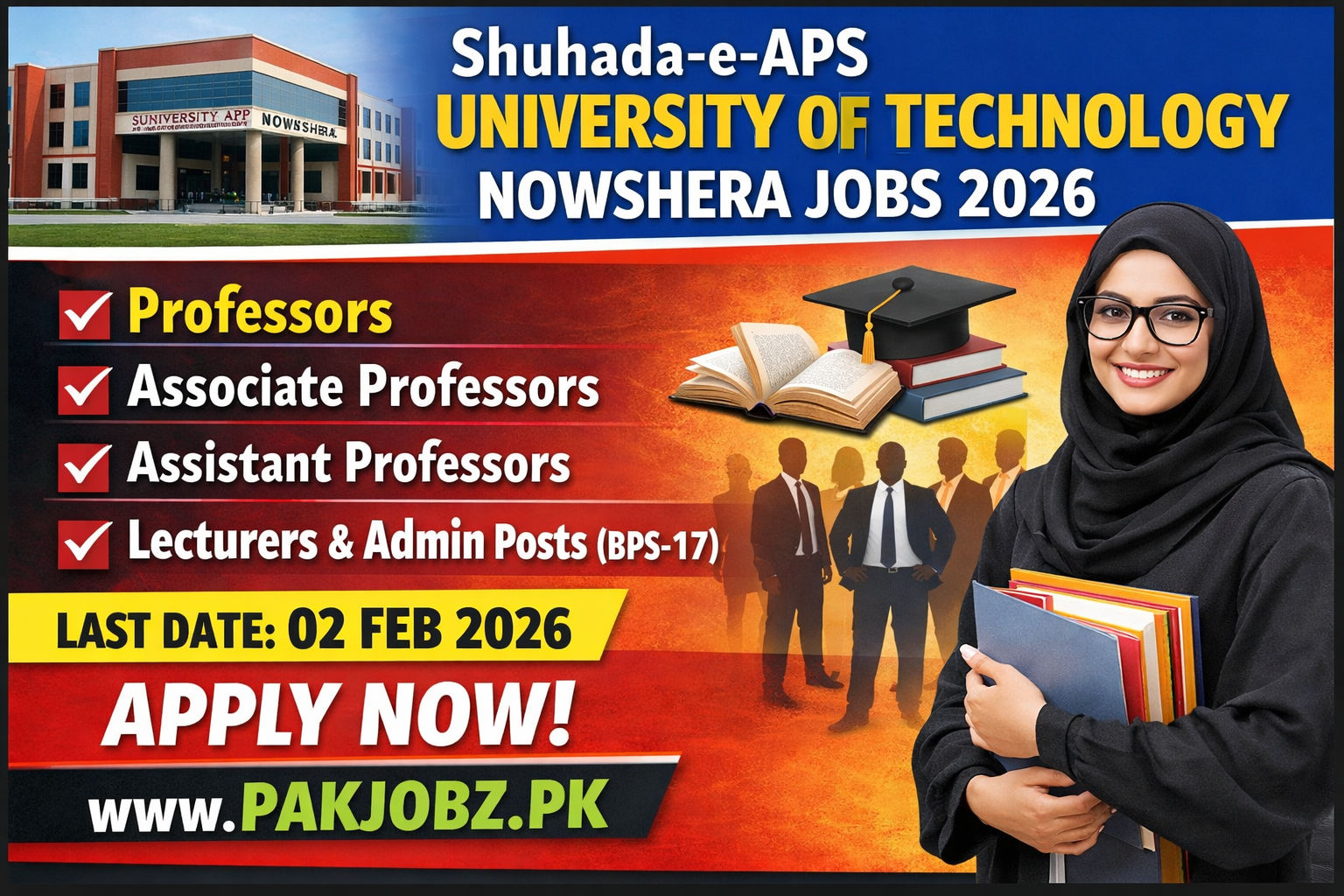 Shuhada-e-APS University Taching job