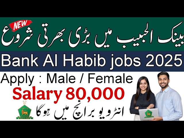  Bank Al Habib Jobs 2025 Latest Advertisement Online Apply