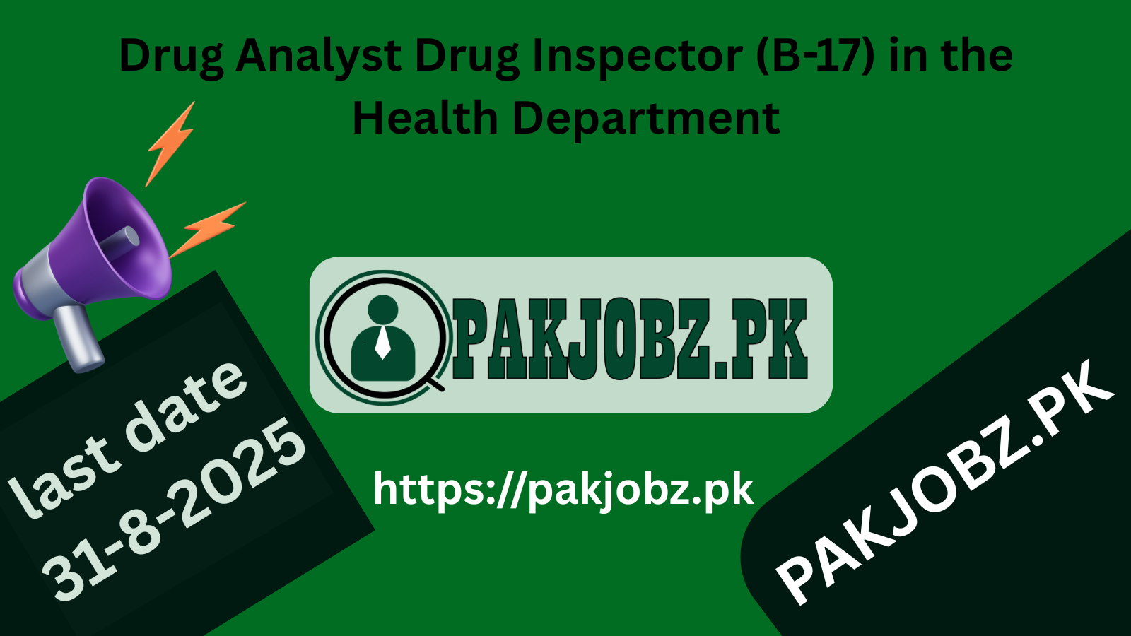 Drug Analyst & Drug Inspector Jobs 2025 – BPSC Balochistan