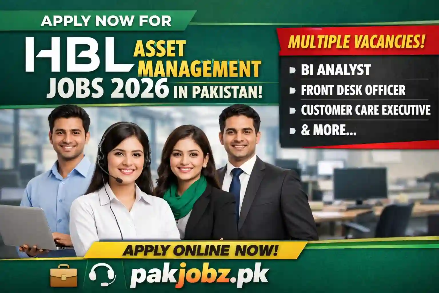 HBL Asset Management Jobs 2026 in Pakistan