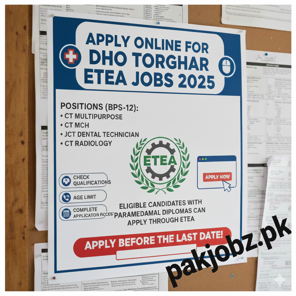  DHO Torghar ETEA Jobs 2025