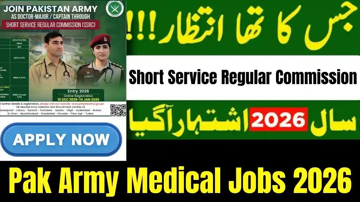 Join Pakistan Army as Doctor 2026