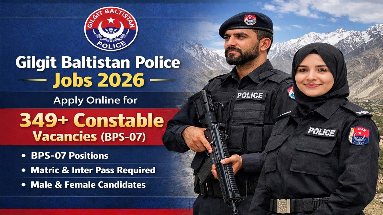  Gilgit Baltistan Police Jobs 2026 Apply Online