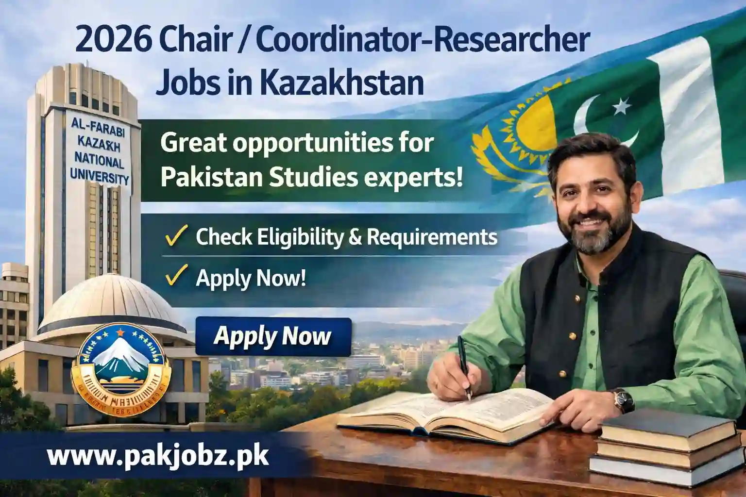 Chair Coordinator Researcher Jobs 2026 in Kazakhstan for Pakistanis