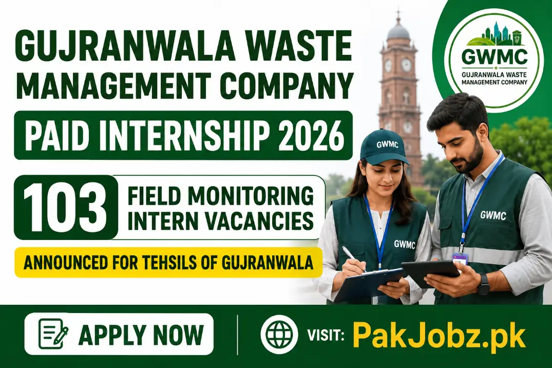 GWMC Paid Internship 2026 in Gujranwala
