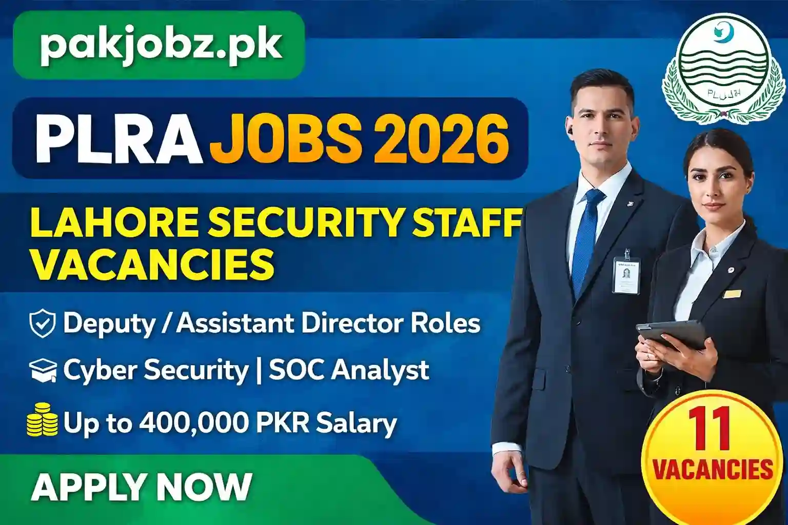 PLRA Jobs 2026 in Lahore