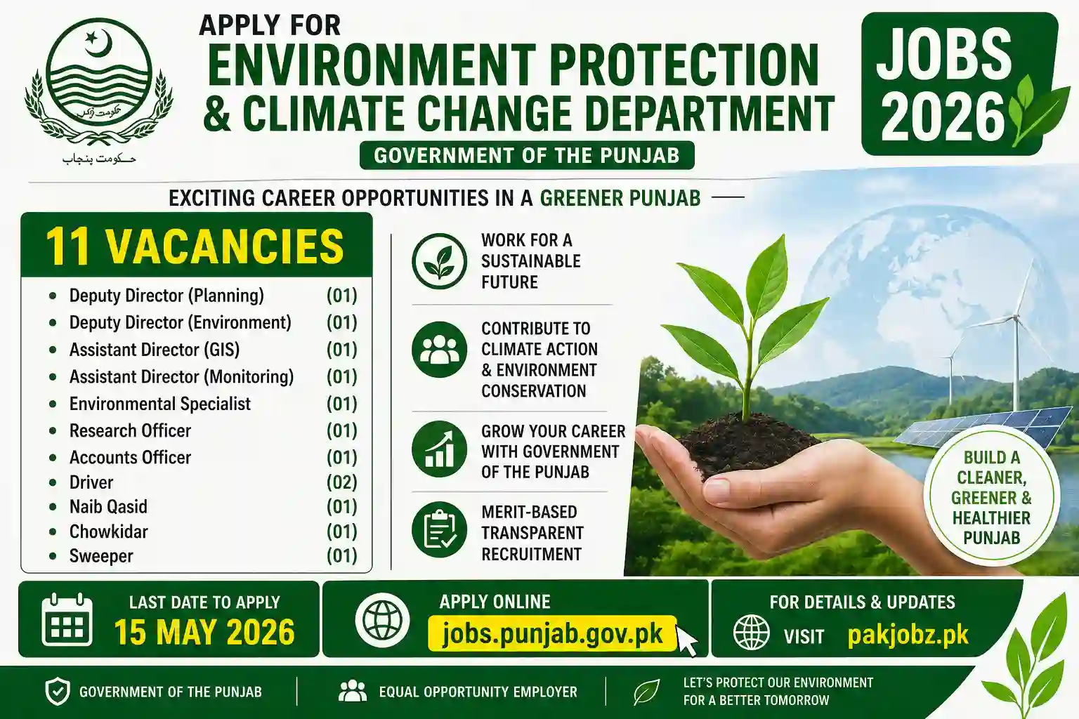 Environment Protection Department Punjab Jobs 2026 Apply Online