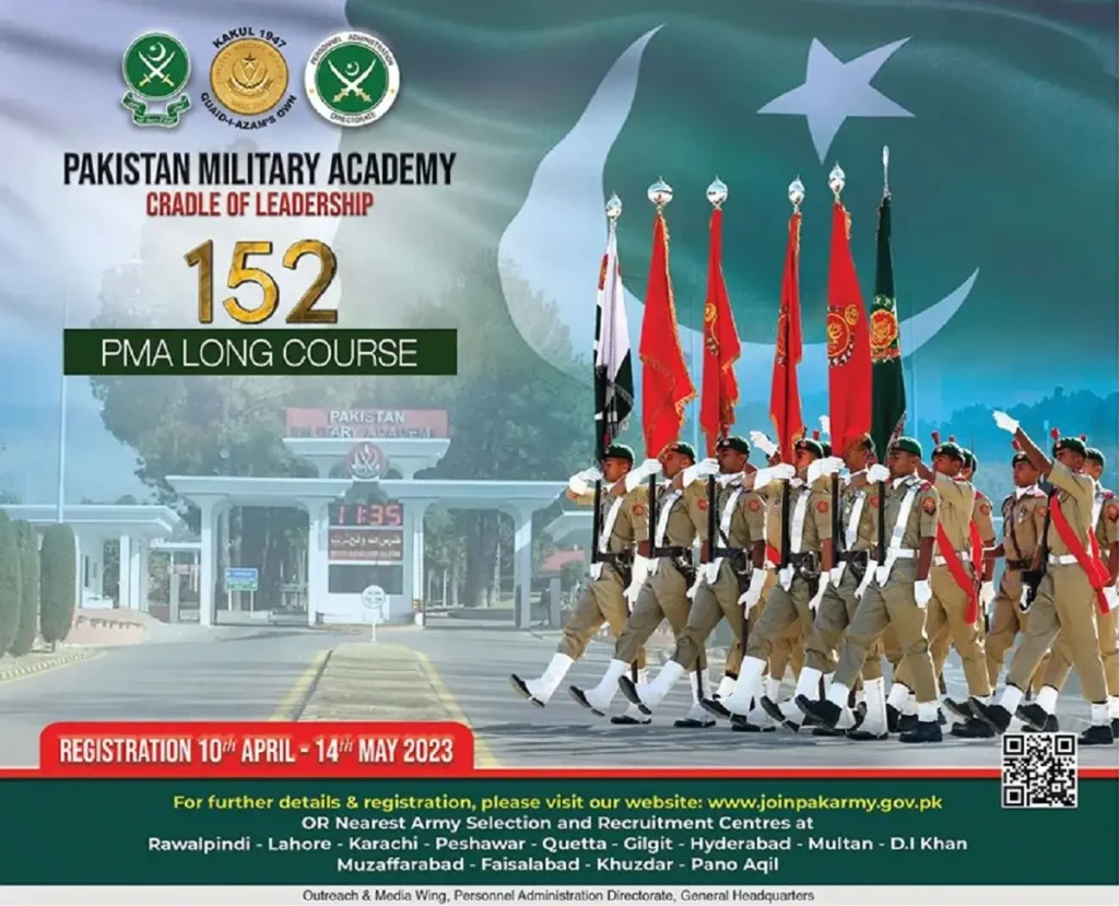 Job Advertisement for Joining Pakistan Army 152 PMA Long Course